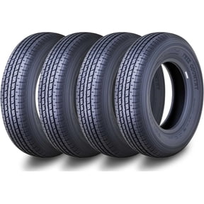 Set 4 Free Country Premium Trailer Tires ST175/80R13 8PR Load Range D Steel Belted Radial w/Scuff Guard.
