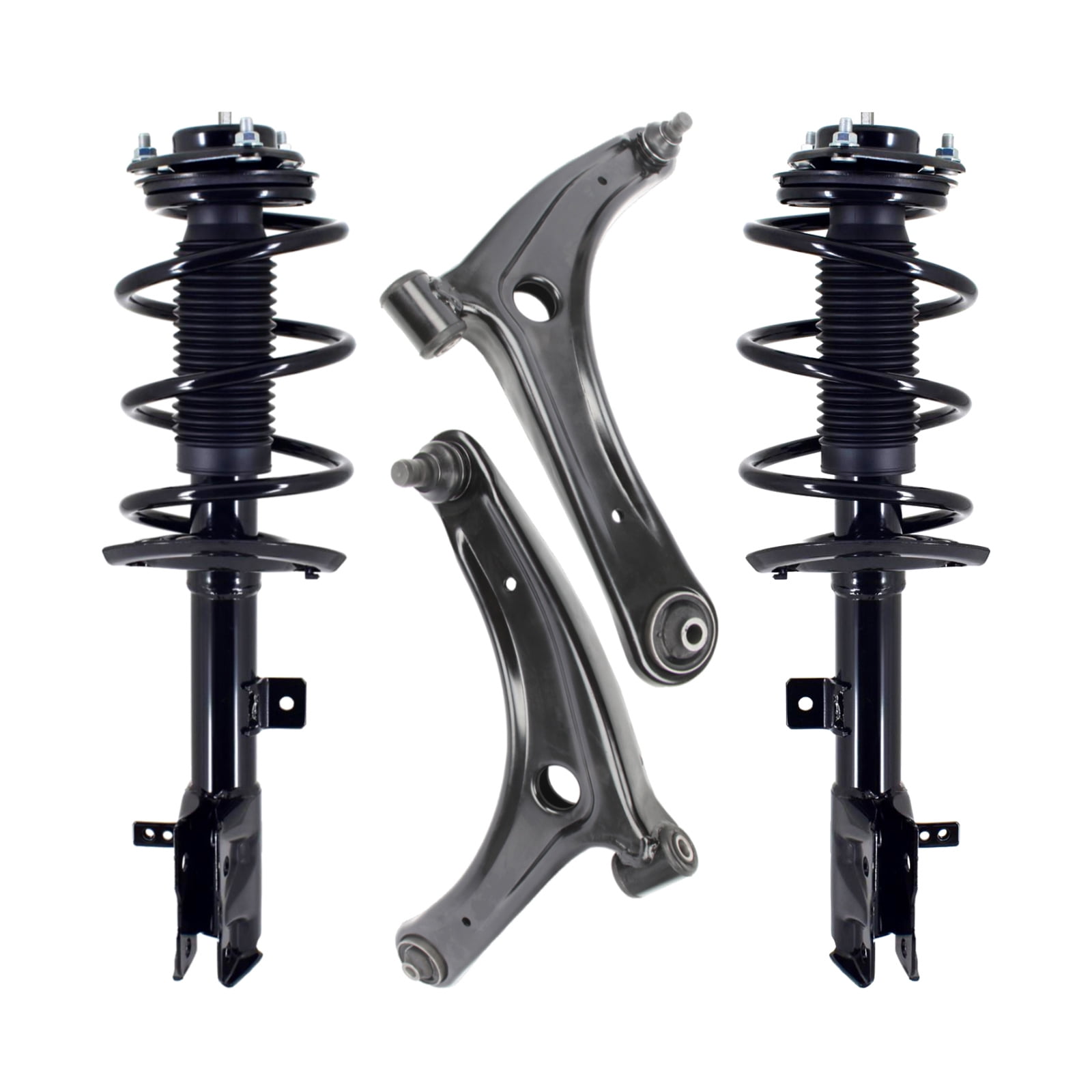 Spring Joint Compass Set of 4 Front Lower Control Arm Ball Joint-Quick Complete Strut-Coil ...