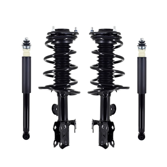 Set 4 Front Quick Complete Strut-Coil Spring-Rear Complete Shock Kit For 2011-2016 Scion TC