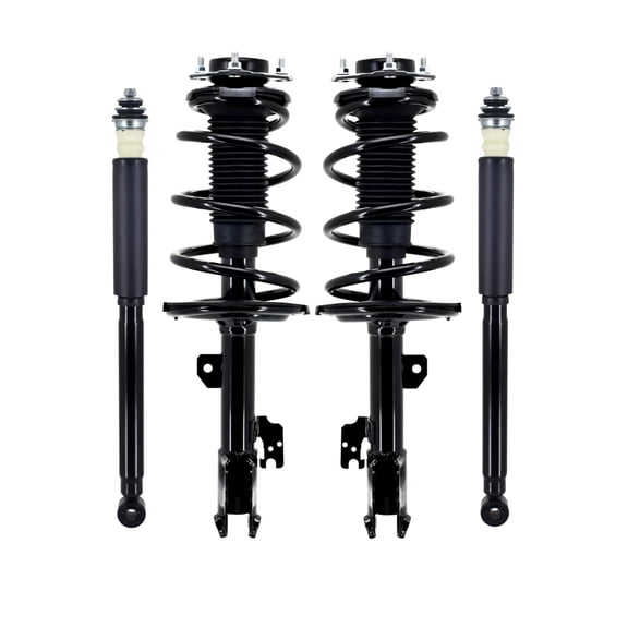 Set 4 Front Quick Complete Strut-Coil Spring-Rear Complete Shock Kit For 2015-2017 Toyota Sienna