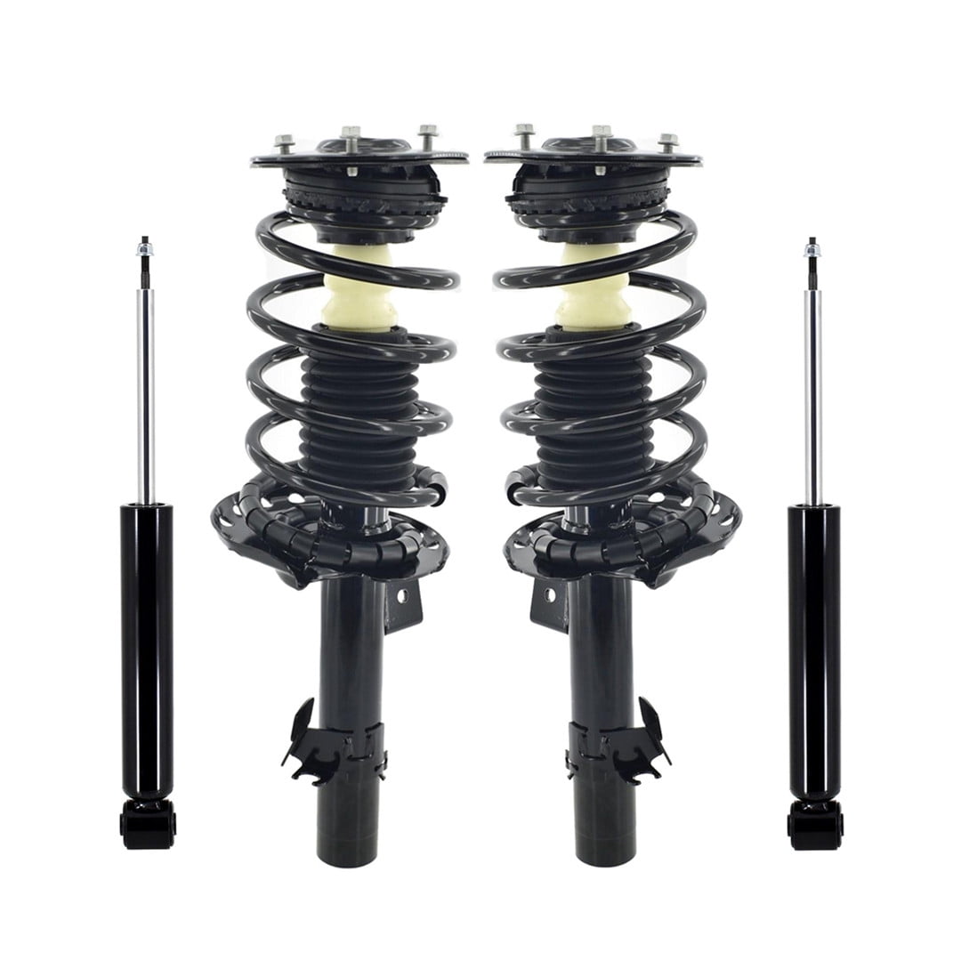 Set 4 Front Quick Complete Strut-Coil Spring-Rear Shock For 2008-2011 Volvo  Xc70