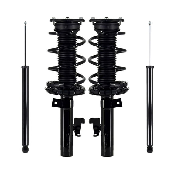 Set 4 Front Quick Complete Strut-Coil Spring-Rear Shock For 2008-2013 Volvo C30