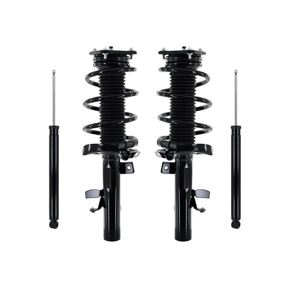 Set 4 Front Quick Complete Strut-Coil Spring-Rear Shock For 2013-2016 Ford C-Max Hybrid