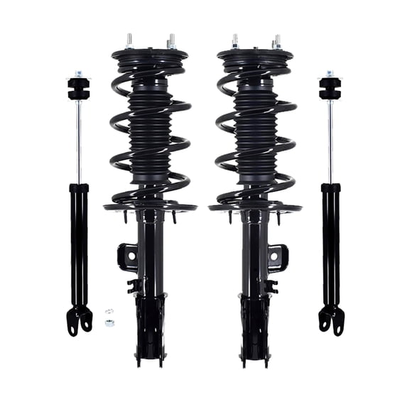 Set 4 Front Quick Complete Strut-Coil Spring-Rear Shock For 2013-2019 Ford Flex