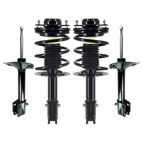 Set 4 Front Quick Complete Strut-Coil Spring-Rear Suspension Bare Strut For 1995-1999 Dodge Neon