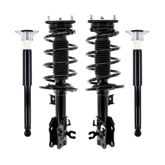 Set of 4 Front Quick Complete Strut-Coil Spring Assembly-Rear Complete Shock Absorber Kit For 2014-2017 Mazda 6