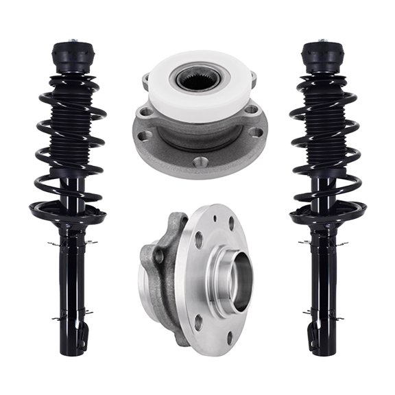 Set of 4 Front Quick Complete Strut-Wheel Hub Bearing For 2005 Volkswagen Jetta