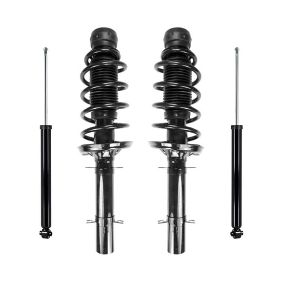 Set 4 Front Quick Strut-Coil Spring-Rear Shock For 2003-2005 Volkswagen Beetle Convertible