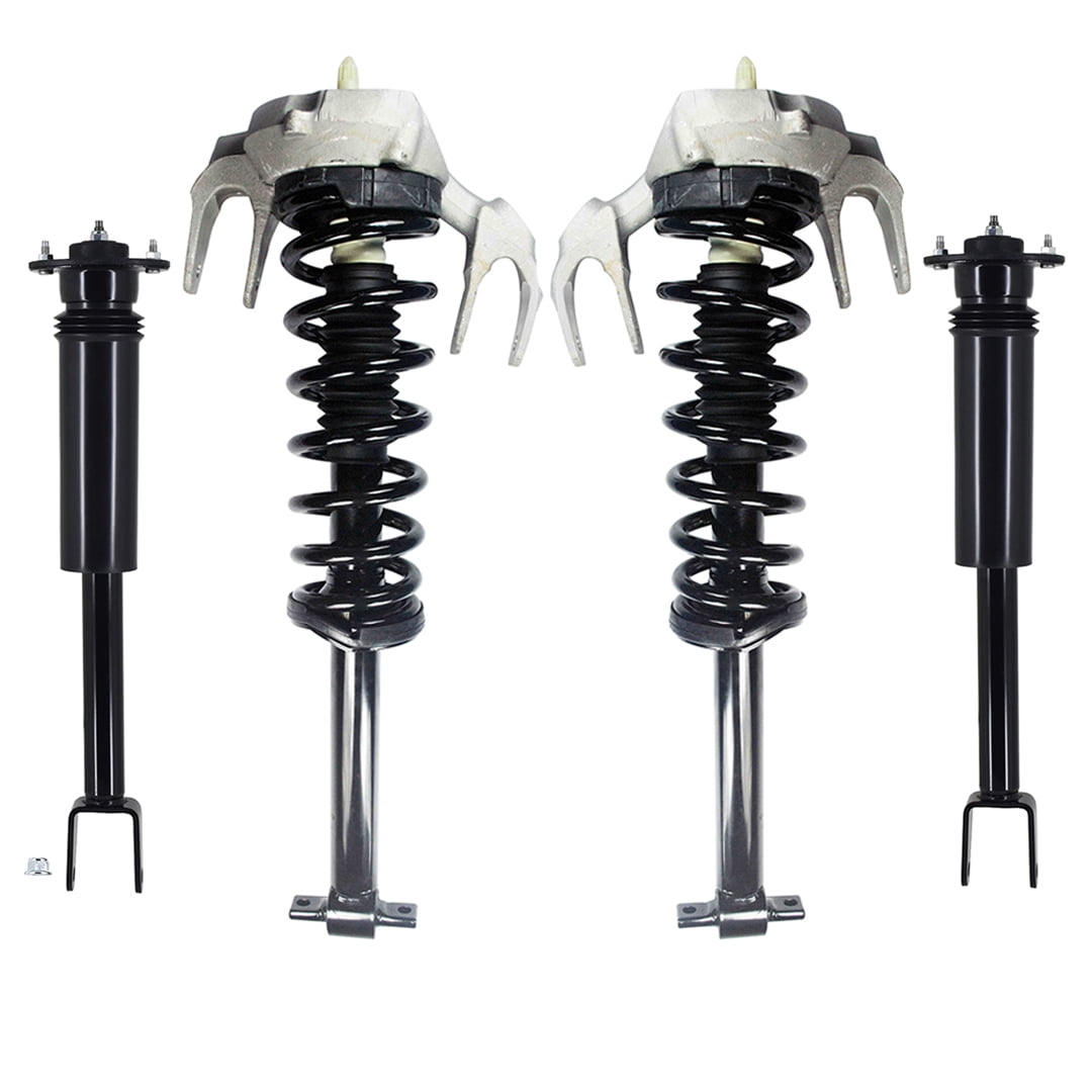 Set of 4 Front Quick Complete Strut-Coil Spring Assembly-Rear Complete Shock Absorber Kit For 2003-2007 Cadillac CTS w/o Control Arm