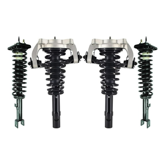 Set 4 Front-Rear Quick Complete Strut-Coil Spring For 1999 2000 Dodge Stratus w/ Control Arm