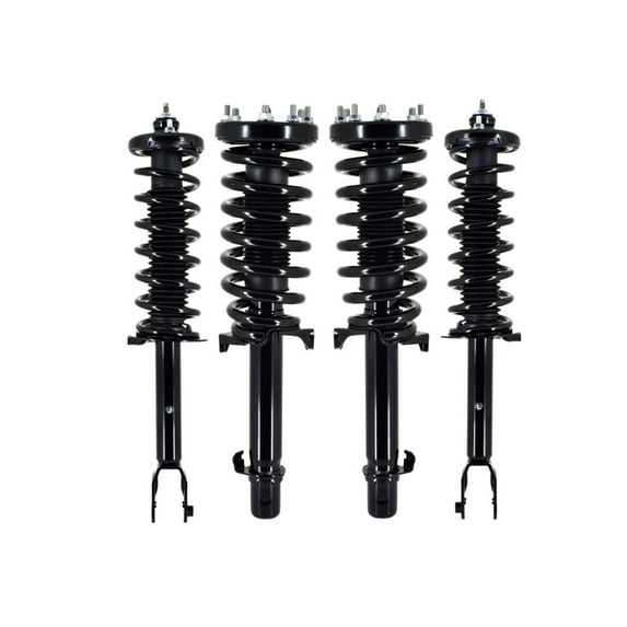 Set 4 Front-Rear Quick Complete Strut-Coil Spring For 2012-2015 Honda Crosstour V6 FWD