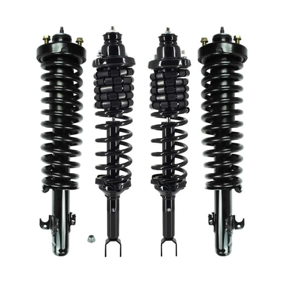 Set 4 Front-Rear Quick Complete Strut and Coil Spring For 1994-1997 Honda Accord