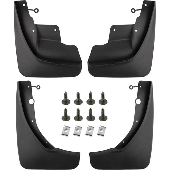 (Set of 4) Front and Rear Side Mud Flaps Splash Guards Mudflaps Fits for Jeep Grand Cherokee WK2 2011 2012 2013 2014 2015 2016 2017 2018 2019 2020 2021 | Replaces OE# 82212019AD 82212020AD