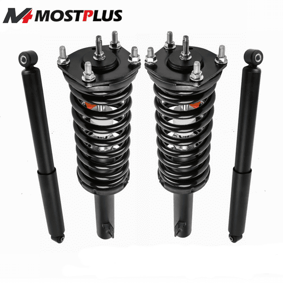 MOSTPLUS Set(4) Front&Rear Struts Shock Absorbers for Jeep Grand Cherokee Commander