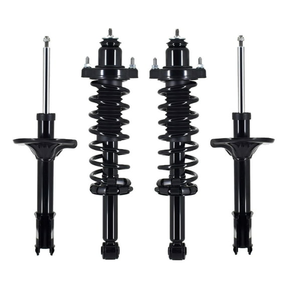 Set 4 Front Strut-Rear Quick Complete Strut-Coil Spring For 2003 2004 Mitsubishi Outlander