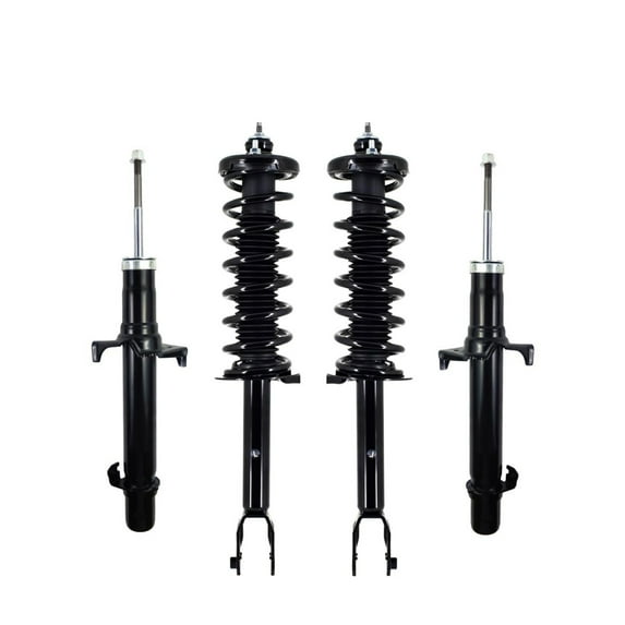 Set 4 Front Strut-Rear Quick Complete Strut-Coil Spring For 2012-2015 Honda Crosstour L4 FWD