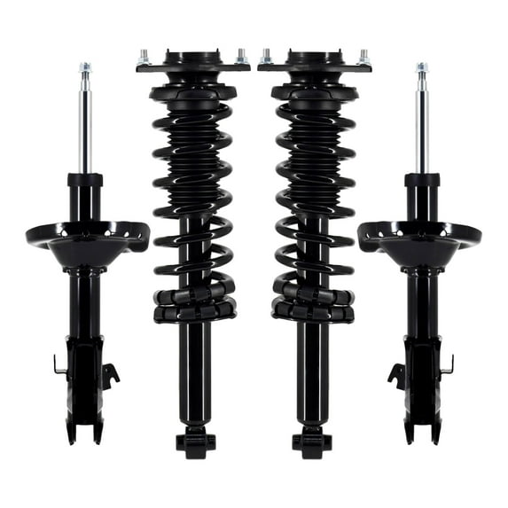 Set 4 Front Strut-Rear Quick Complete Strut-Coil Spring For 2017 Subaru Forester