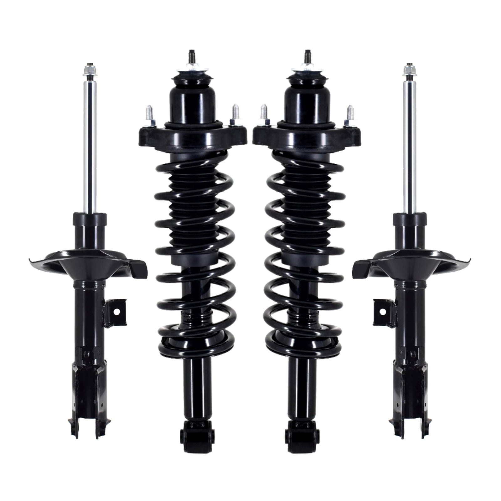 Set 4 Front Strut-Rear Quick Strut-Coil Spring For 2008-2017 Mitsubishi ...
