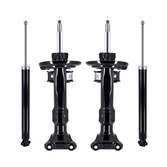 Set 4 Front Strut-Rear Shock For 2015-2017 Mercedes-benz E400 Coupe Convertible Monotube Performance Upgrade