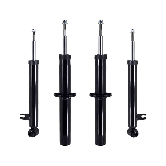 Set 4 Front Suspension Strut Assembly-Rear Shock Absorber For 2007-2013 BMW X5 w/o 3rd Row Seating