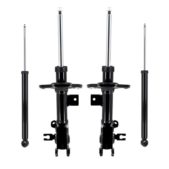 Set 4 Front Suspension Strut Assembly-Rear Shock Absorber For 2014-2018 Mazda 3