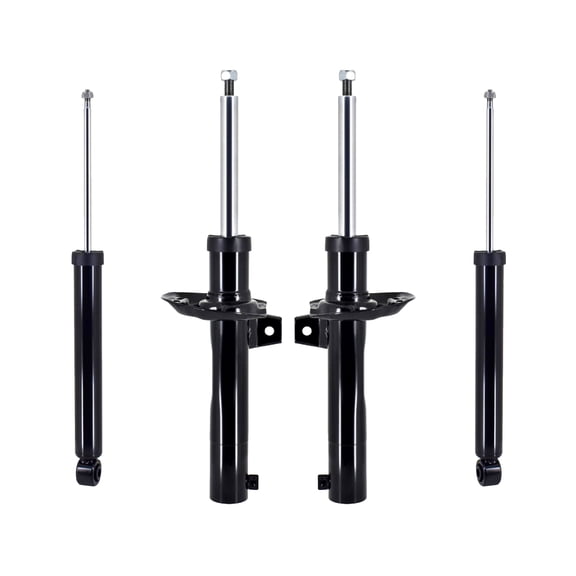Set 4 Front Suspension Strut Assembly-Rear Shock For 2012-2017 Volkswagen Beetle Turbo, R-Line, GSR