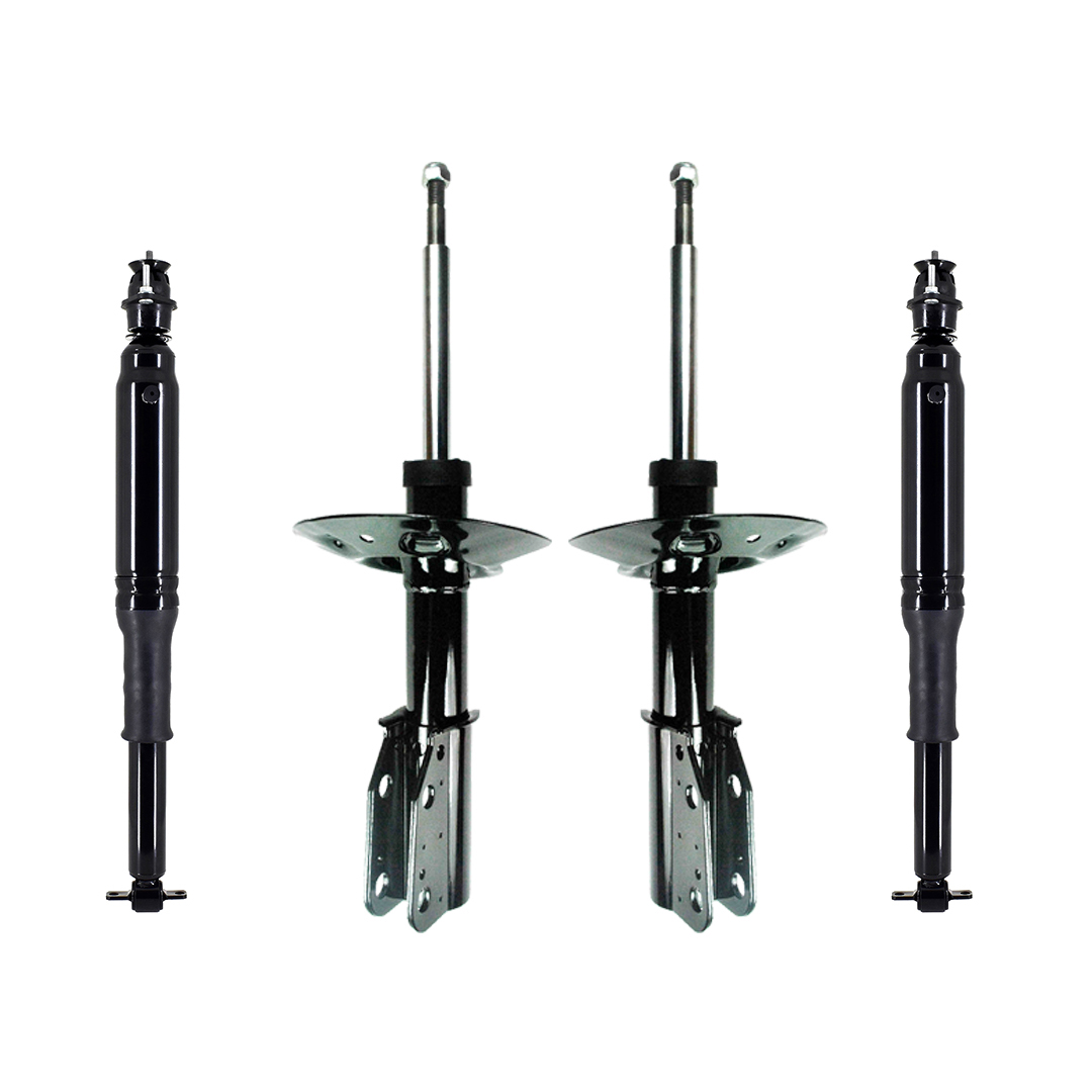 DTA Front Struts Pair For 2000-2002 Saturn L Series - No Springs, Black