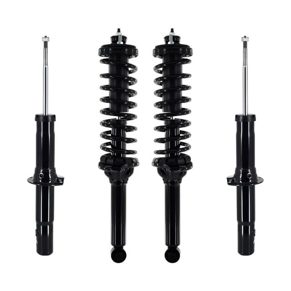 Set 4 Front Suspension Strut-Rear Quick Complete Strut-Coil Spring For 1997-2001 Honda CR-V