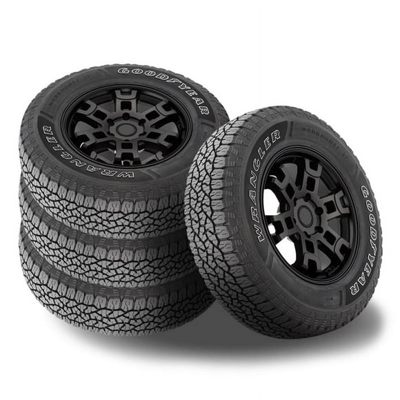 Set of 4 Goodyear Wrangler Workhorse A/T 225/65R17 102T OWL Tires, All Terrain, 3PMSF 480757856 / 225/65/17 / 2256517 Fits: 2014-23 Chevrolet Equinox LT, 2007-16 Honda CR-V EX-L