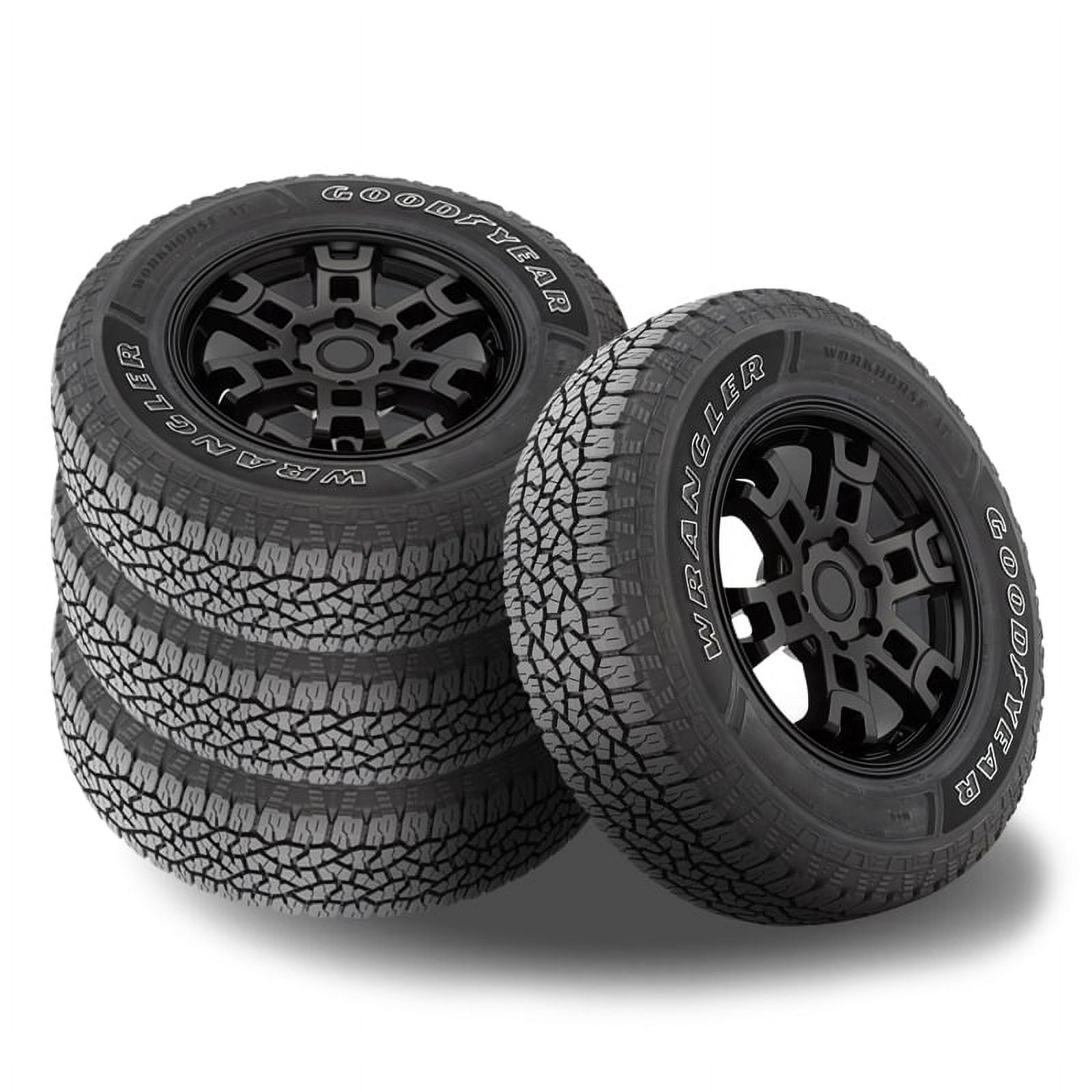 Set of 4 Goodyear Wrangler Workhorse A/T 265/70R18 116T OWL Tires, All Terrain, 3PMSF 480070856 / 265/70/18 / 2657018 Fits: 2021-23 Ford F-150 XLT, 2022 Toyota Tundra SR5 TRD Off-Road