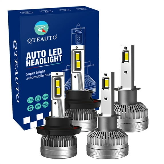 Set of 4 H13/H1 LED Bulb Super Bright High Beam Low Beam Fog Light 140W, Voltage 12V, Color Temperature 6000K, Lifespan 30,000 hours, Waterproof rate IP68, Operating Temperature -15c~105c