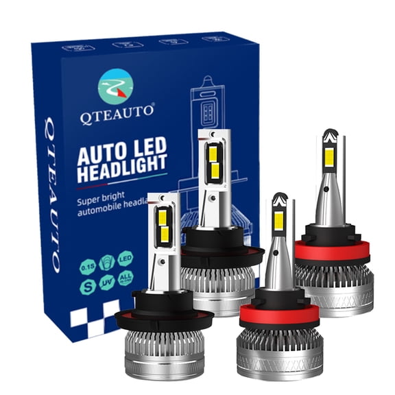 Set of 4 H13 H8/H9/H11 LED Super Bright High Beam Low Beam Fog Light, 12V, Color Temperature 6000K, Lifespan 30,000 hours, IP68, Operating Temperature -15c~105c For 2006-2009 Pontiac Torrent