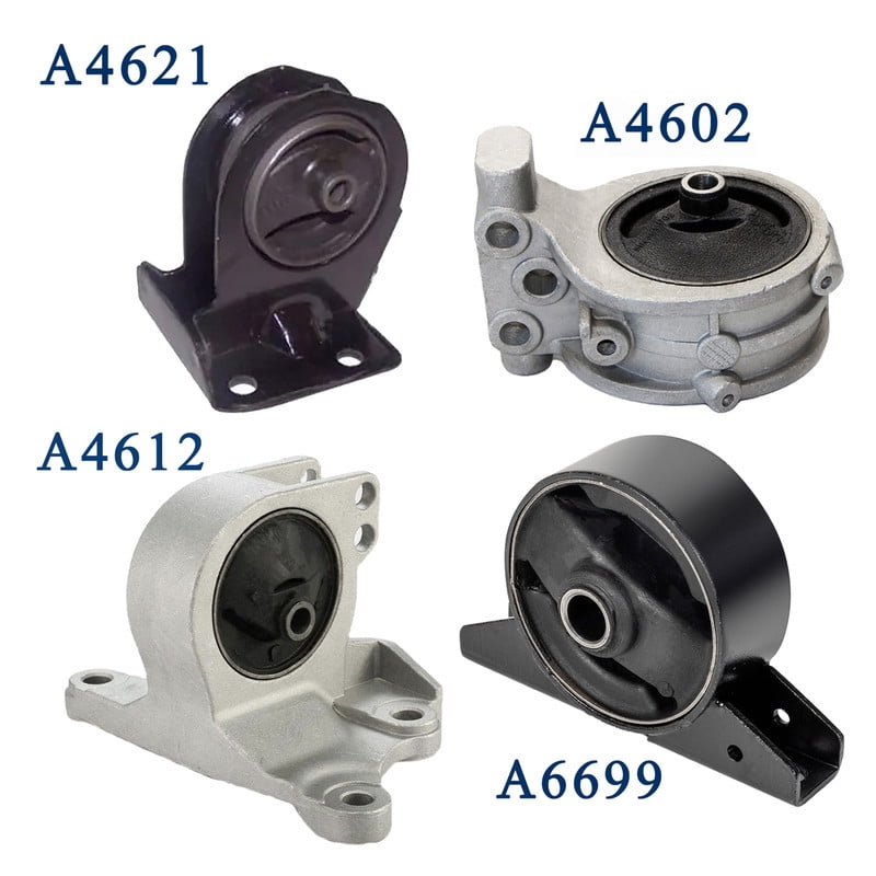 Set of 4 ISA Engine Motor Mounts Compatible with 2000-2005 Mitsubishi Eclipse 1999-2003 Galant l4 2.4L Replacement for A4602 A6699 A4621 A4612