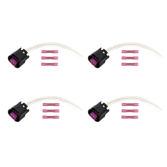Set of 4 ISA Ignition Coil Connector for 2002-2012 Chevrolet Colorado 2004-2012 GMC Canyon 2006-2010 Hummer H3 H3T 2003-2008 Isuzu Ascender l4 l5 l6 2.8L 2.9L 3.5L 3.7L 4.2L Replacement For S953