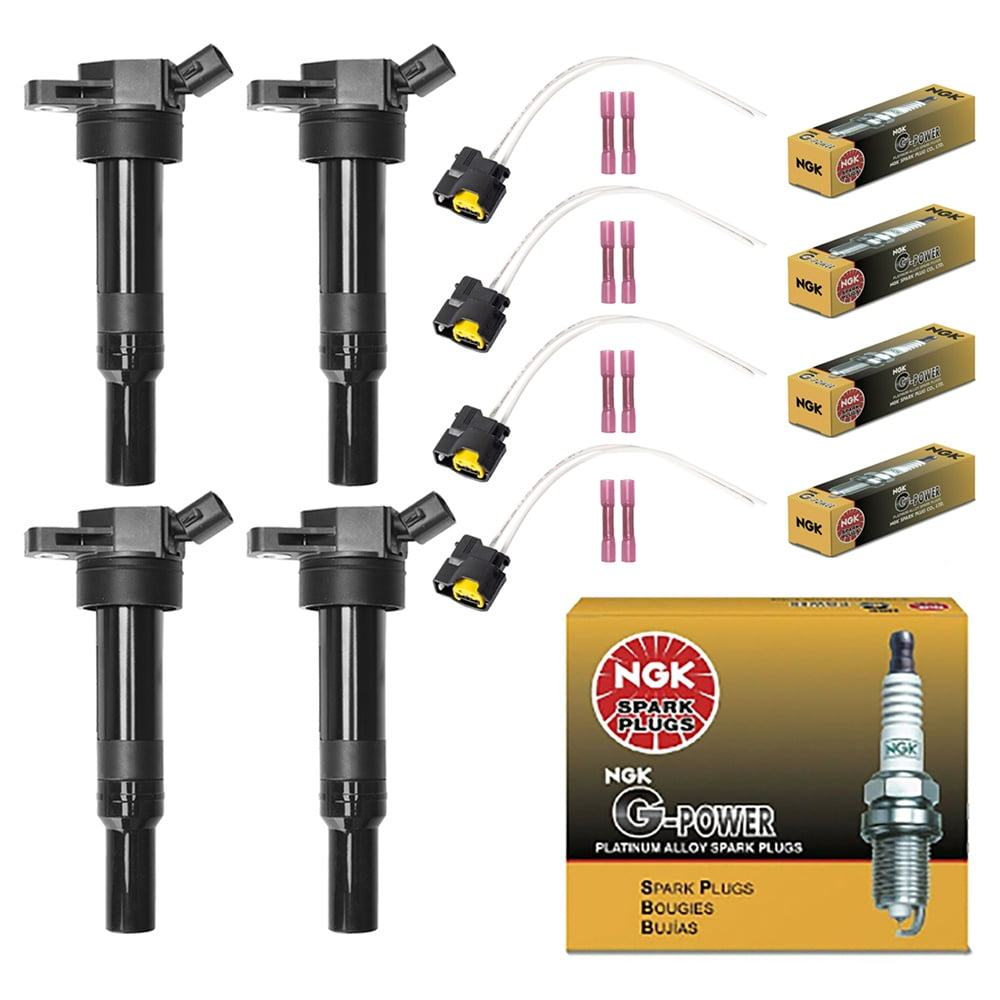 Set of 4 ISA Ignition Coil & 4 platinum Spark Plug & 4 Ignition Coil