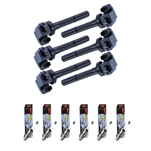 Set of 4 ISA Ignition Coils and 4 Denso Spark Plugs Compatible with 1996 Isuzu Rodeo S Sport Utility 4-Door 3.2L 3165CC V6 GAS SOHC Naturally Aspirated Replacement for UF171