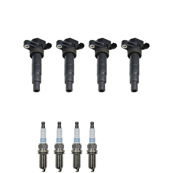 Set of 4 ISA Ignition Coils and 4 Denso Spark Plugs Compatible with 2011-2017 Kia Sportage EX Sport Utility 4-Door 2.4L 2359CC l4 Replacement for UF611