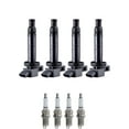 thumbnail image 1 of Set of 4 ISA Ignition Coils and 4 Autolite Spark Plugs Compatible with 2001-2003 Toyota RAV4 Base Sport Utility 4-Door 2.0L 1998CC 122Cu. In. l4 GAS DOHC Naturally Aspirated Replacement for UF333, 1 of 1