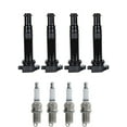 thumbnail image 1 of Set of 4 ISA Ignition Coils and 4 Autolite Spark Plugs Compatible with 2009-2011 Kia Rio5 EX Sport Hatchback 4-Door 1.6L 1599CC l4 GAS DOHC Naturally Aspirated Replacement for UF499, 1 of 1