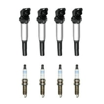 Set of 4 ISA Ignition Coils and 4 Bosch Spark Plugs Compatible with 2007-2015 Mini Cooper 2011-2016 Mini Cooper Countryman  1.6L L4 Turbo Replacement for UF598