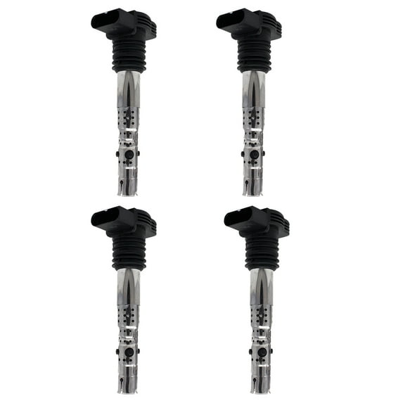 Set of 4 ISA Ignition Coils Compatible with 2001-2005 Audi A4 Quattro Volkswagen Jetta 2000-2005 Volkswagen Beetle Passat 1.8L l4 Replacement for UF411
