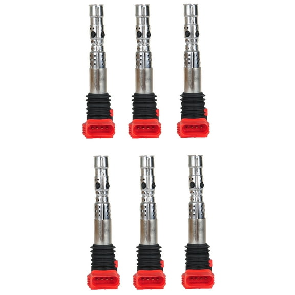 Set of 4 ISA Ignition Coils Compatible with 2001-2005 Audi A4 TT MK4 & Volkswagen Jetta Golf GTI Passat 1.8T Replacement for 06B905115R 06B905115D 06C905115M