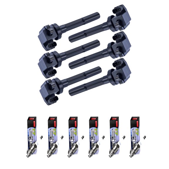 Set of 4 ISA Ignition Coils and 4 Denso Spark Plugs Compatible with 1996 Isuzu Trooper SE Sport Utility 4-Door 3.2L 3165CC V6 GAS SOHC Naturally Aspirated Replacement for UF171