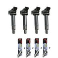 thumbnail image 1 of Set of 4 ISA Ignition Coils and 4 Denso Spark Plugs Compatible with 2006-2007 Toyota Highlander Sport Sport Utility 4-Door 3.3L 3300CC 202Cu. In. V6 GAS Replacement for UF267, 1 of 4