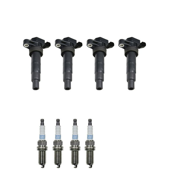 Set of 4 ISA Ignition Coils and 4 Denso Spark Plugs Compatible with 2011-2013 Kia Forte SX Hatchback 4-Door 2.0L 1998CC 122Cu. In. l4 Replacement for UF611