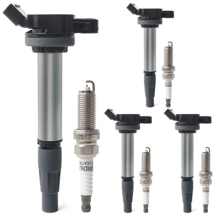 Set of 4 Ignition Coil Pack & Iridium Spark Plugs Compatible with 1.8L L4 2009-2017 Toyota Corolla 2009-2014 Matrix 2010-2015 Prius, Lexus CT200h, Scion XD IM, Pontiac Vibe Replace UF596 UF619 C1714
