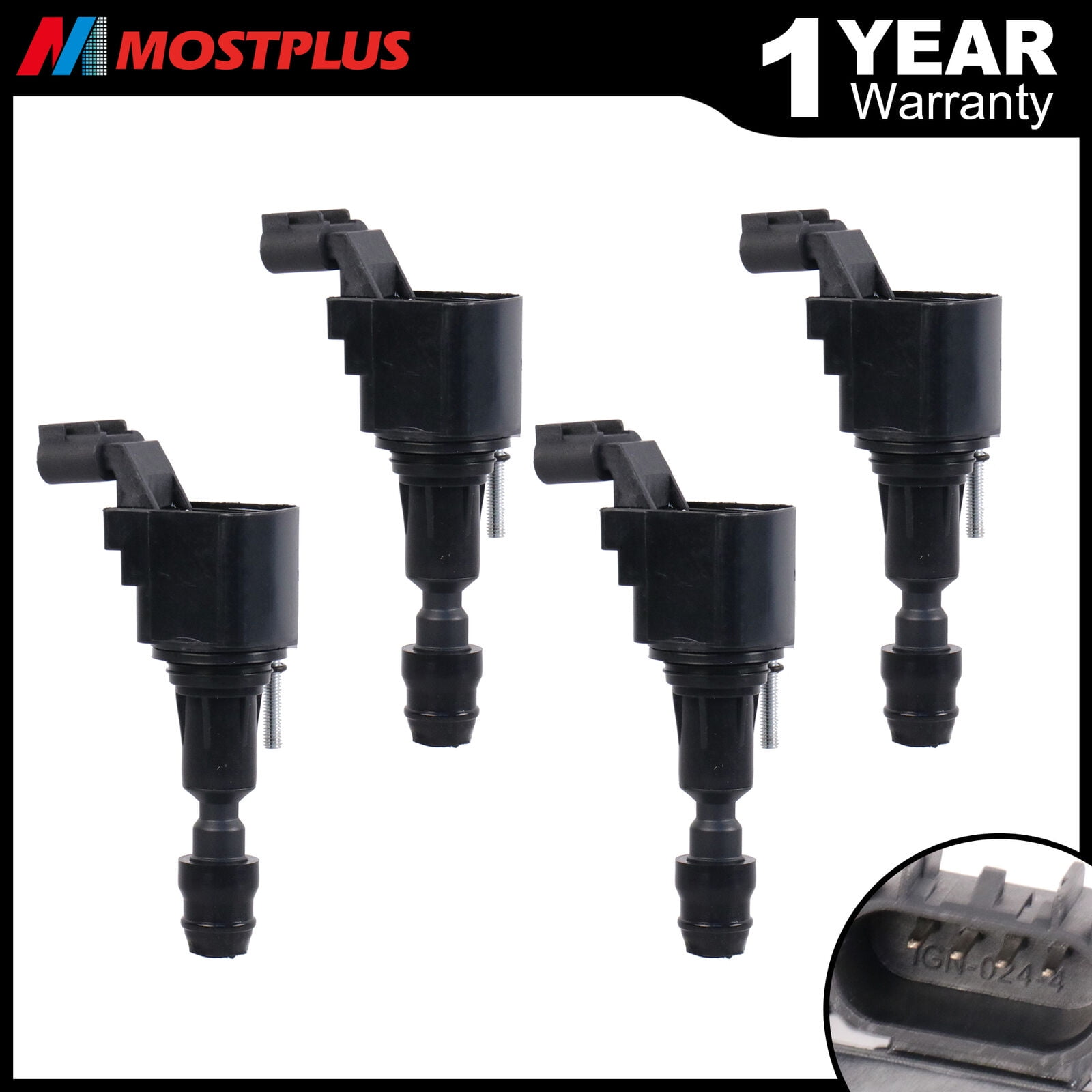 Set(4) Ignition Coils For Buick Regal Saturn Aura Chevy Cobalt Equinox