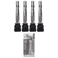 thumbnail image 1 of Set of 4 Ignition Coils and Permatex 22058 Dielectric Tune-Up Grease Compatible with 2010-2013 Volkswagen Golf 2.5L L5 2480cc 151ci Replacement for UF575, 1 of 1