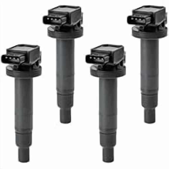 Set of 4 Ignition Coils Replacement for Select Compact Cars, Restores Engine Spark Performance, Fits 1.0L and 1.3L Gas Engine Models, Replaces Part No. 90919-02240