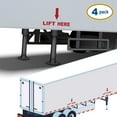 thumbnail image 1 of Set of 4 - Lift Here Vinyl Decal Sticker - Many Colors & Sizes - Lift Point Sign Truck Safety Markings for Dry Van and Reefer Trailers - Truck Decals & Markings (Style #1) (8" x 5", Red), 1 of 7
